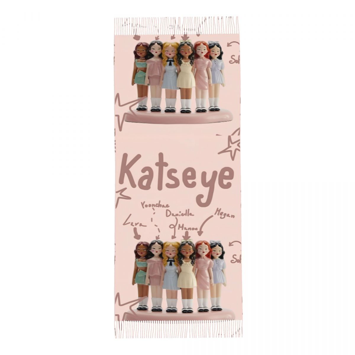 Katseye Kpop Idol Shawl Wrap W - Pashmina Wrap Large incelemesi ve fiyatı