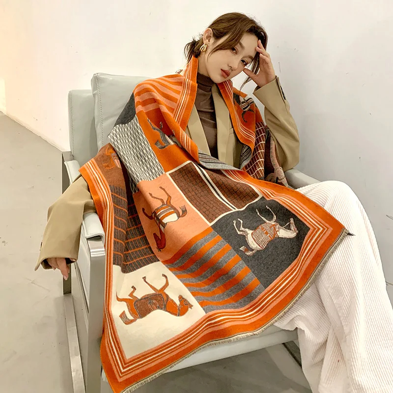 2024 New Luxury Winter Cashmer - Woven Scarf Blanket incelemesi ve fiyatı