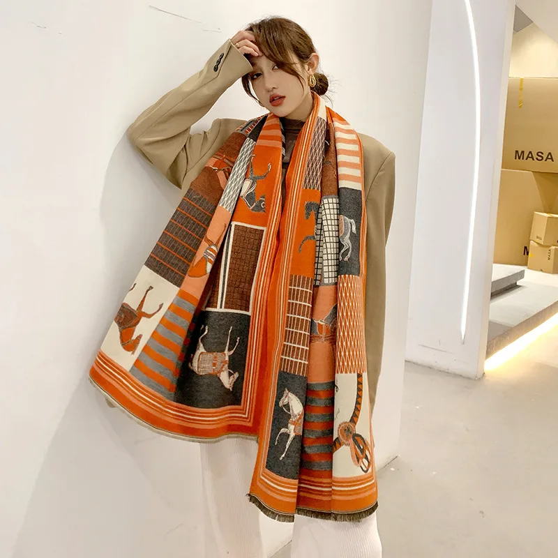 2024 New Luxury Winter Cashmer - Woven Scarf Blanket incelemesi ve fiyatı