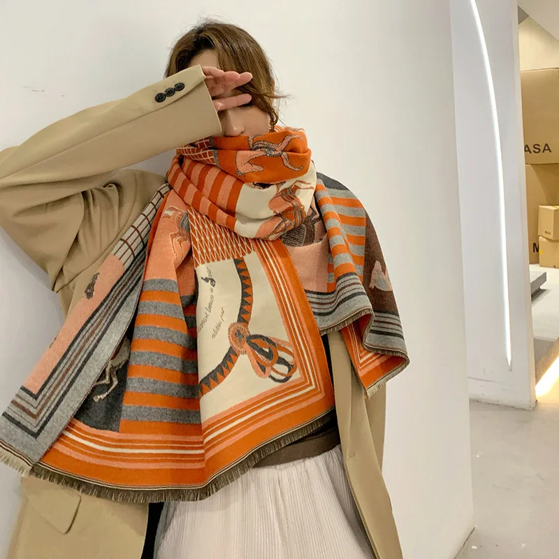 2024 New Luxury Winter Cashmer - Woven Scarf Blanket incelemesi ve fiyatı