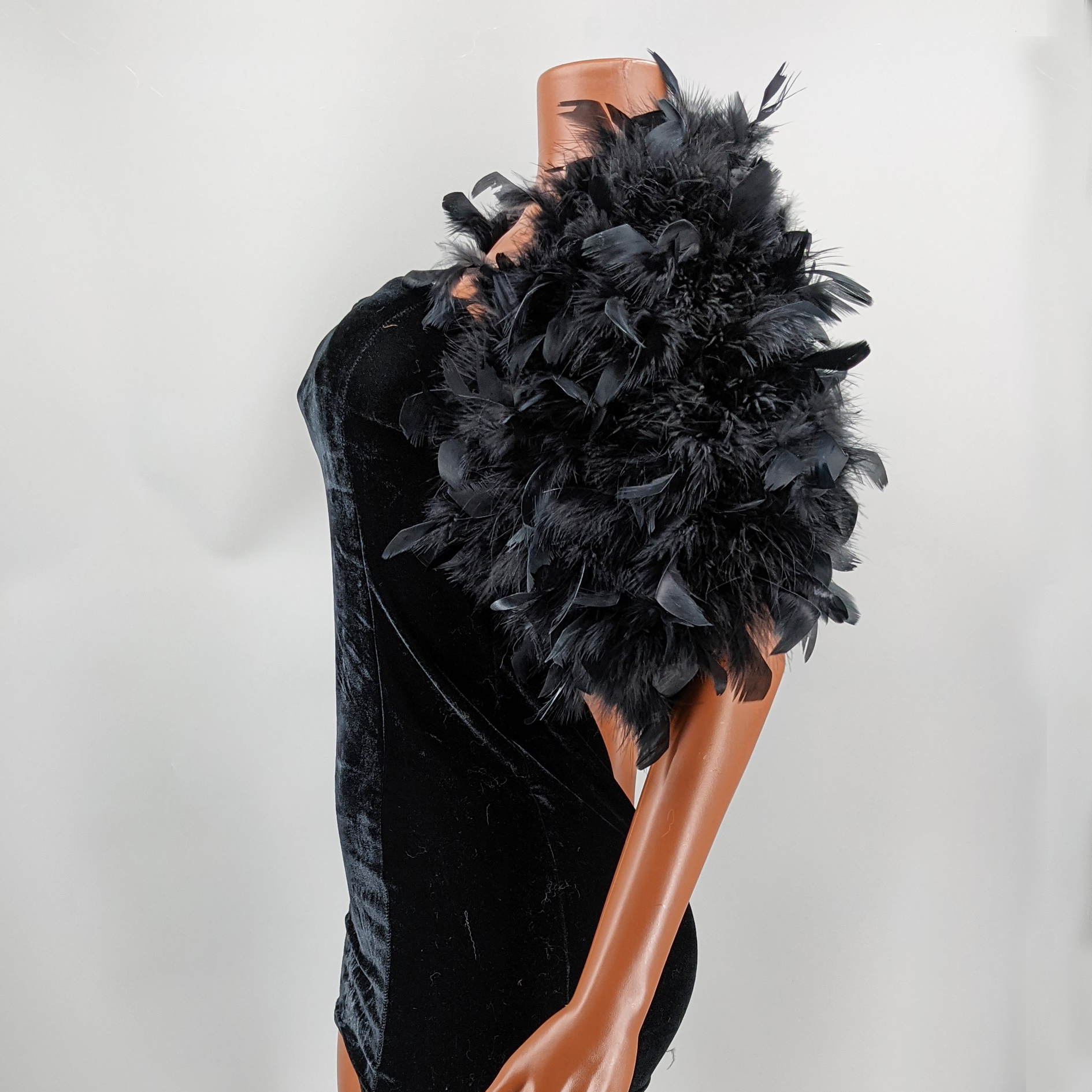 Black Feather Shawl for Women  - Stole Wedding Shawl incelemesi ve fiyatı