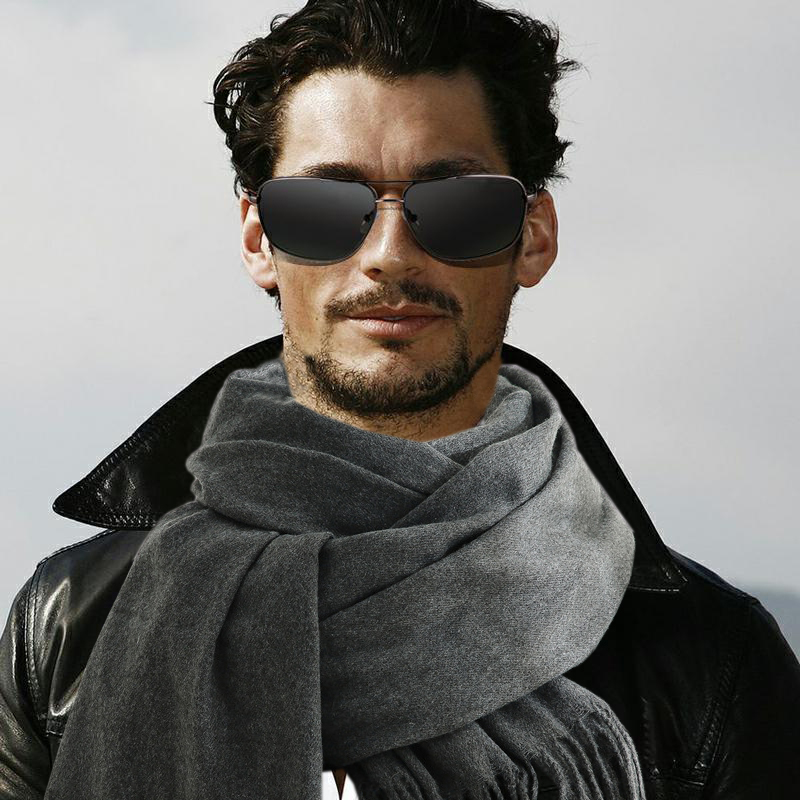 Fashion Scarf Man Winter Warm  - Muffler Men Wool incelemesi ve fiyatı