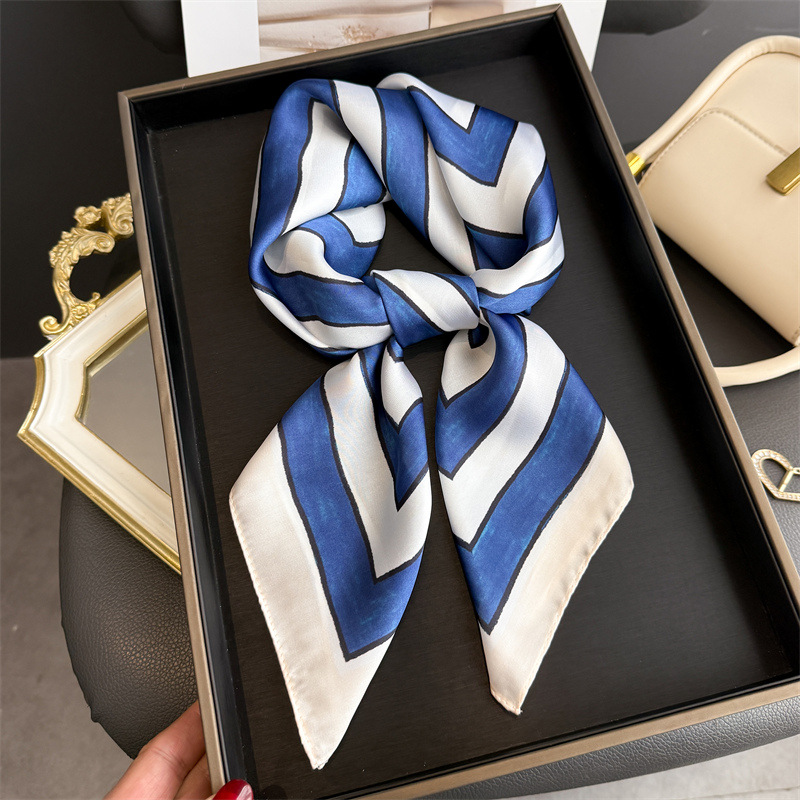 Satin Silk Geometric Stripe Pr - Face Scarf Mask incelemesi ve fiyatı