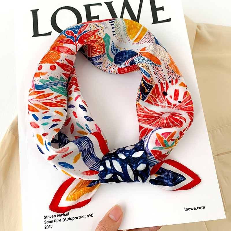 53cm Square Silk Scarf Women N - Silk Neck Scarf incelemesi ve fiyatı