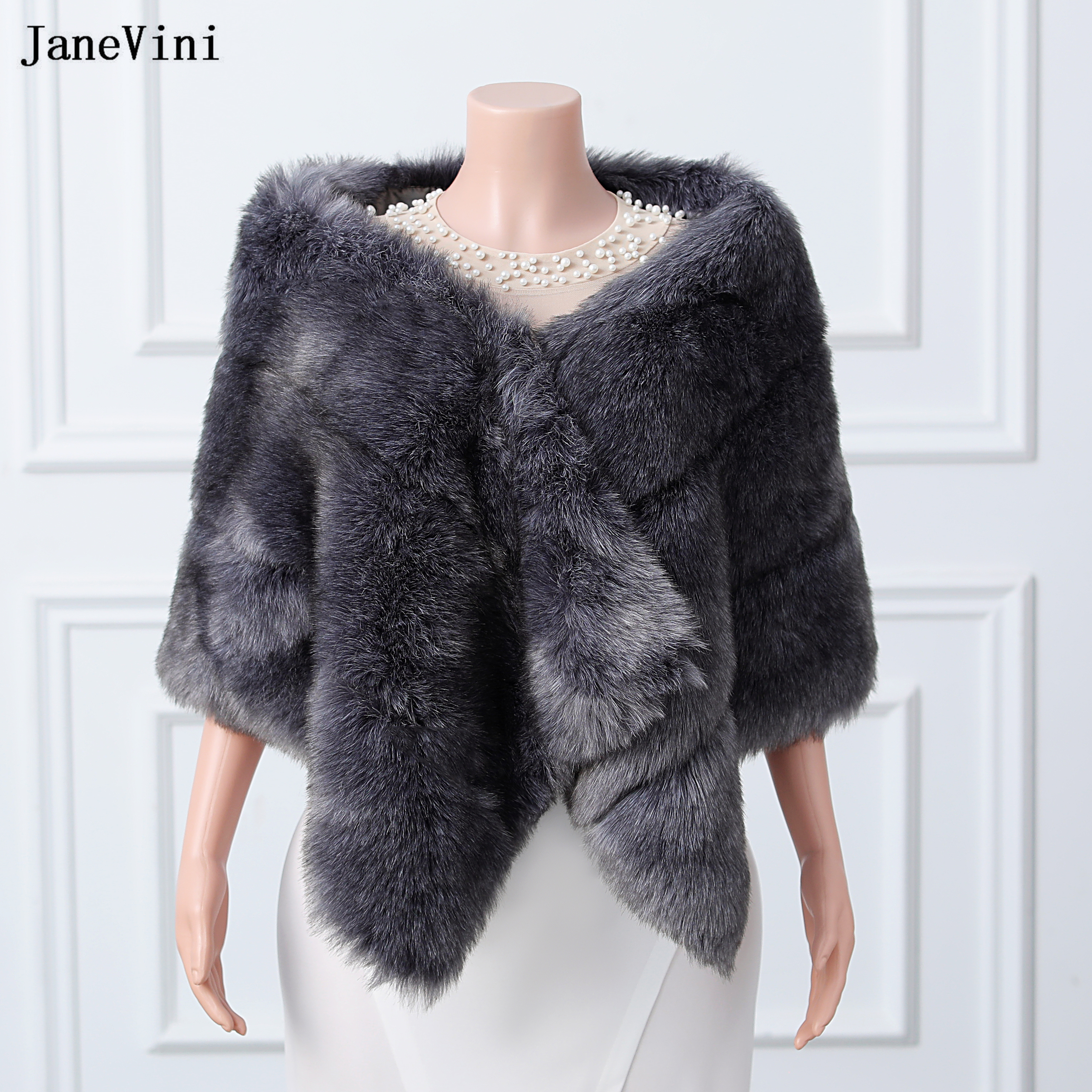 JaneVini High Quality Dark Gra - Stole Wedding Shawl incelemesi ve fiyatı
