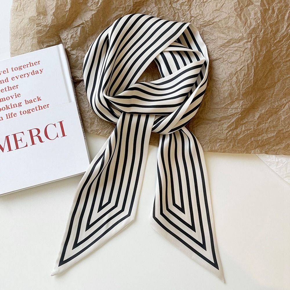 Retro Tie Wraps Female Shawl R - Silk Tie Striped incelemesi ve fiyatı