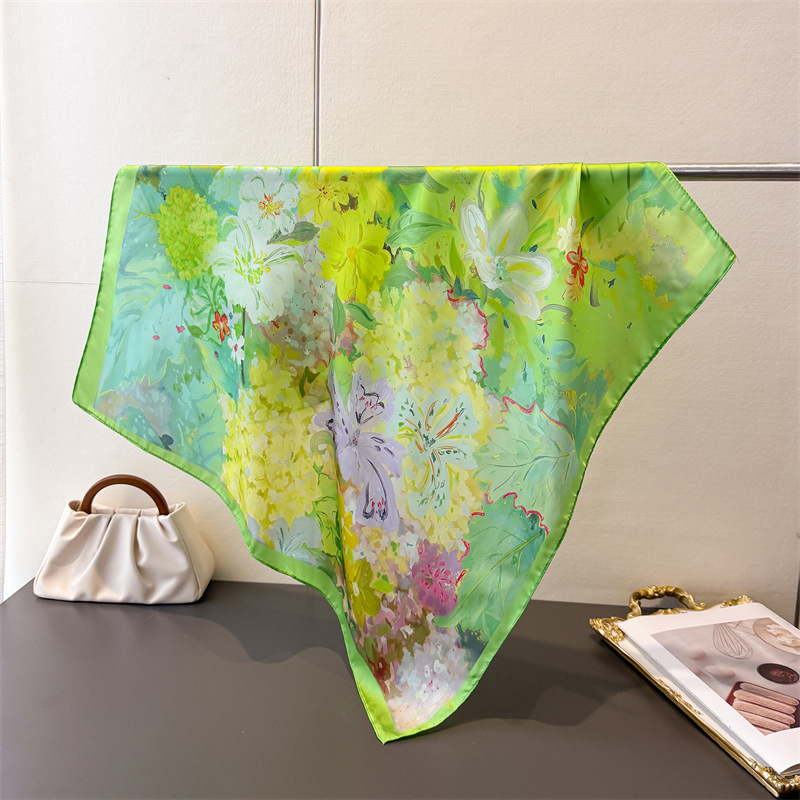 70*70cm Square Silk Scarf for  - Ascot Neck Scarf incelemesi ve fiyatı