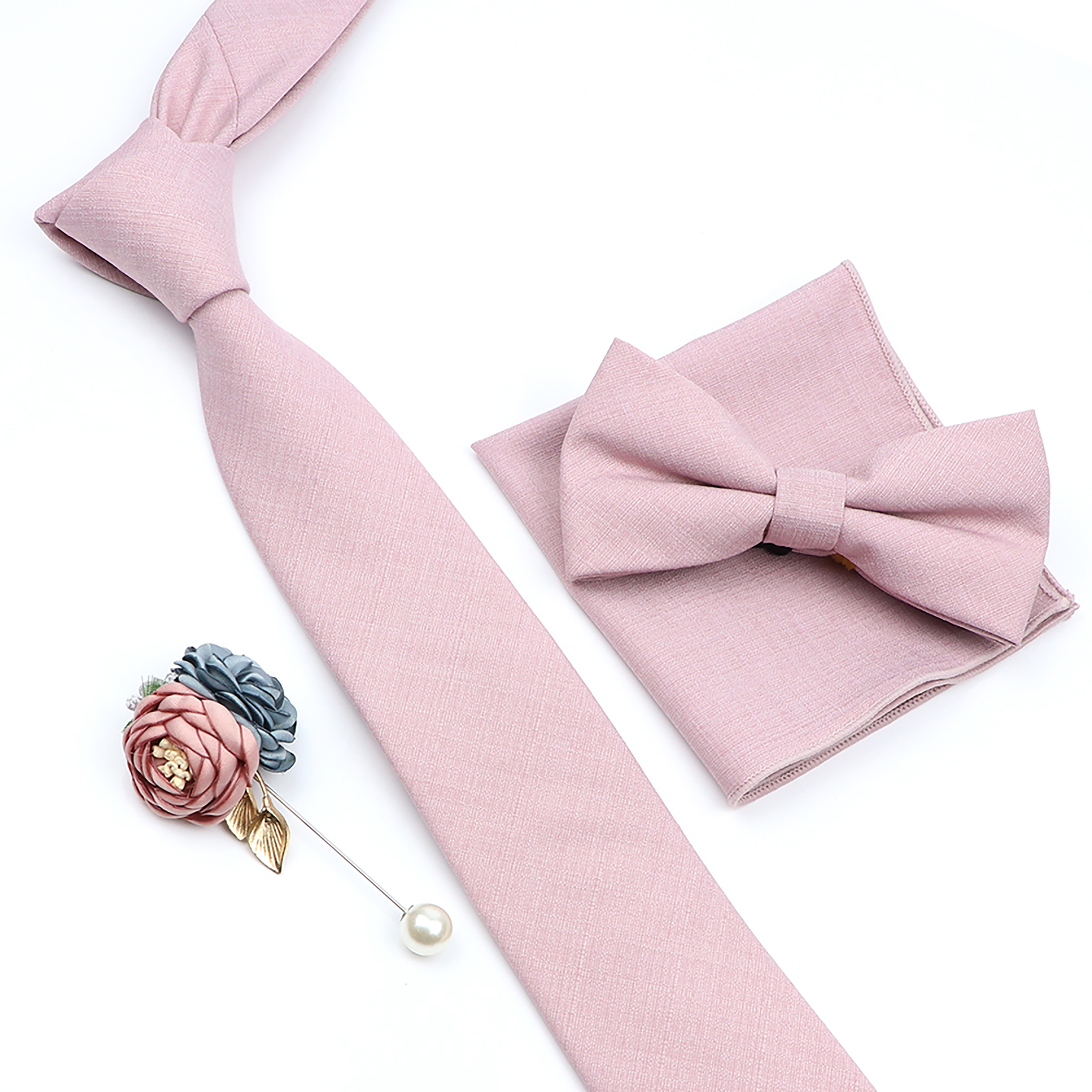 Beautiful Solid Color Tie Broo - Skinny Tie Men incelemesi ve fiyatı