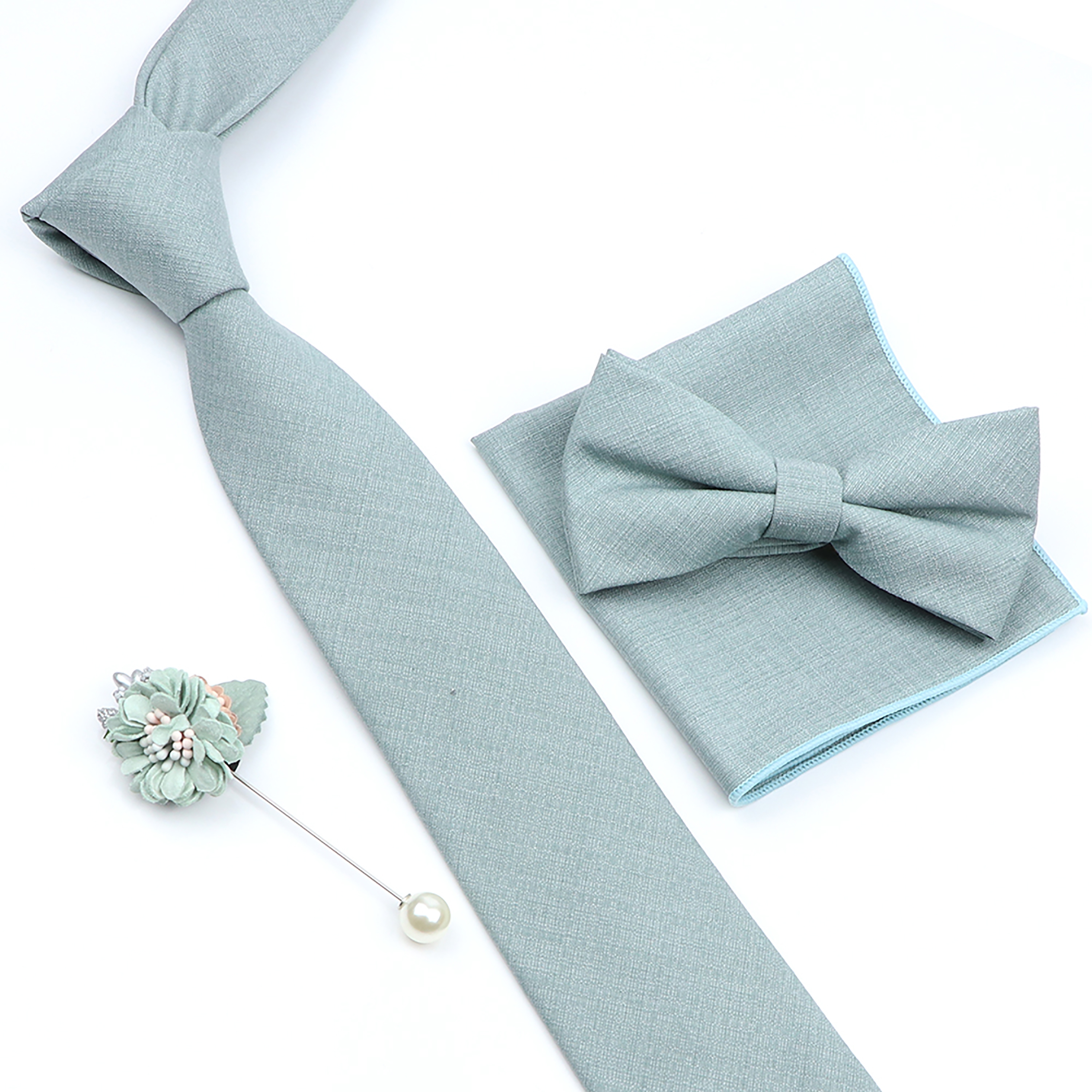 Beautiful Solid Color Tie Broo - Skinny Tie Men incelemesi ve fiyatı