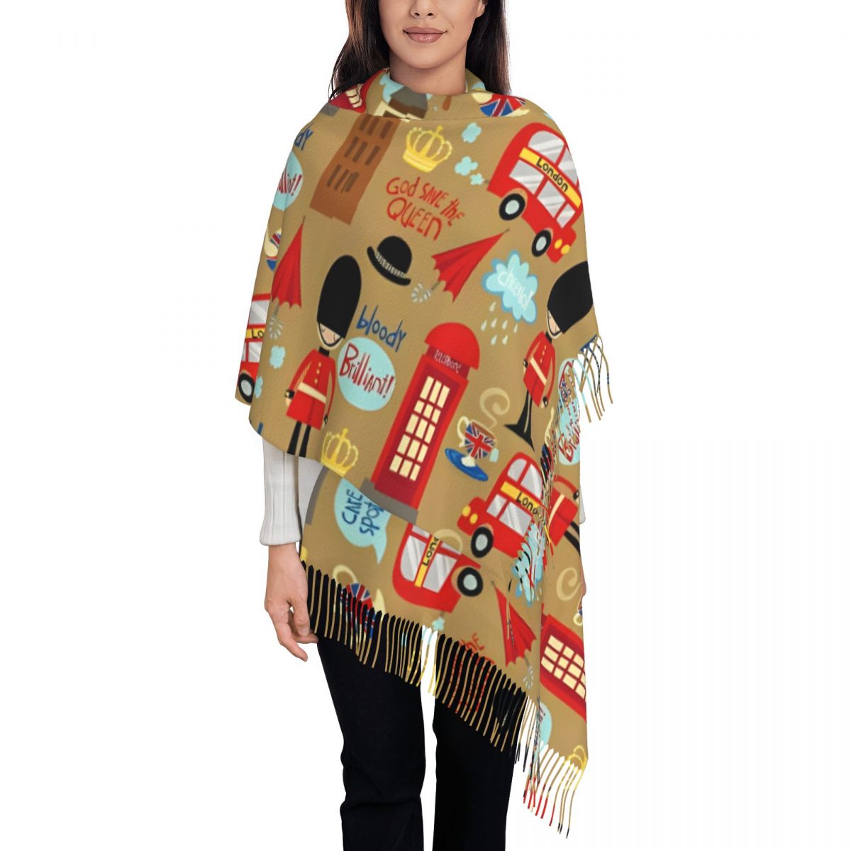 Enchanted London Scarf for Wom - Pashmina Wrap Large incelemesi ve fiyatı