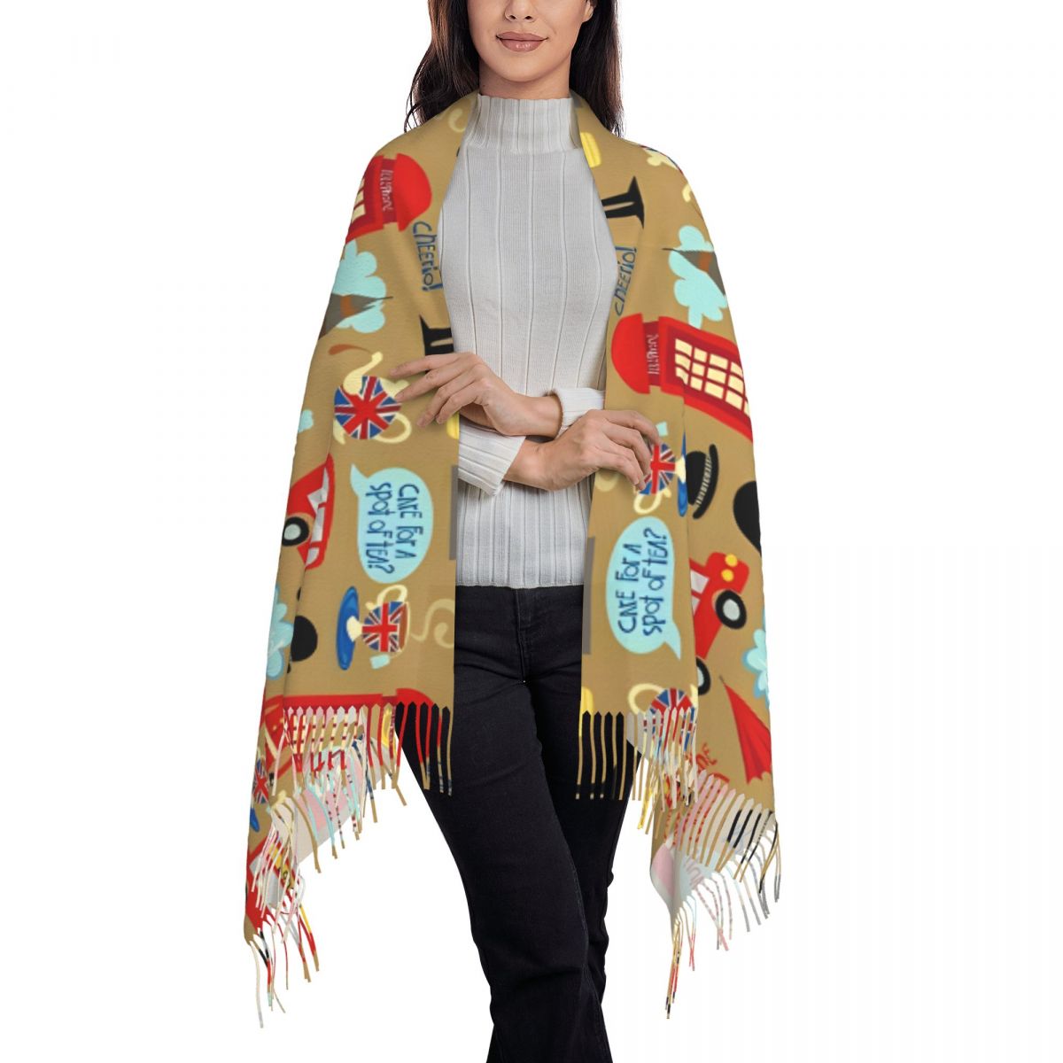 Enchanted London Scarf for Wom - Pashmina Wrap Large incelemesi ve fiyatı