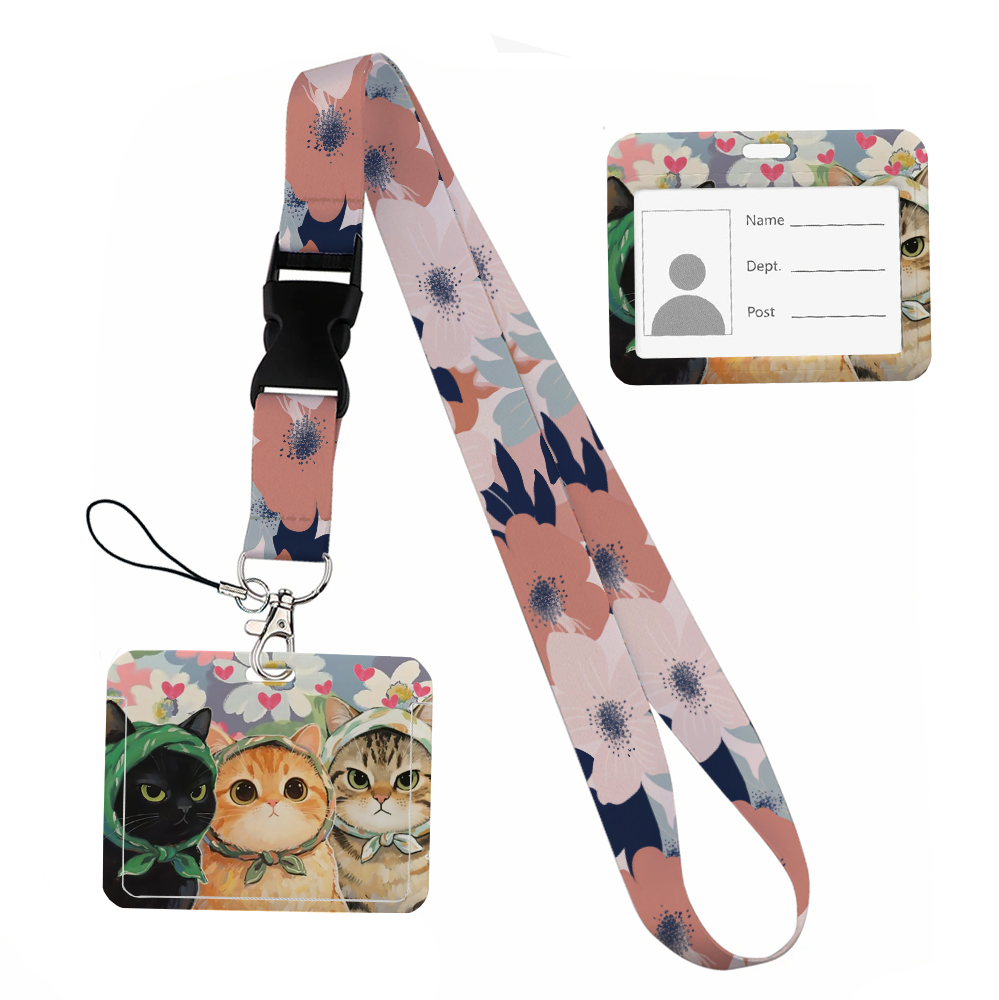 Small animals inside flowers P - Lanyard Badge Holder incelemesi ve fiyatı