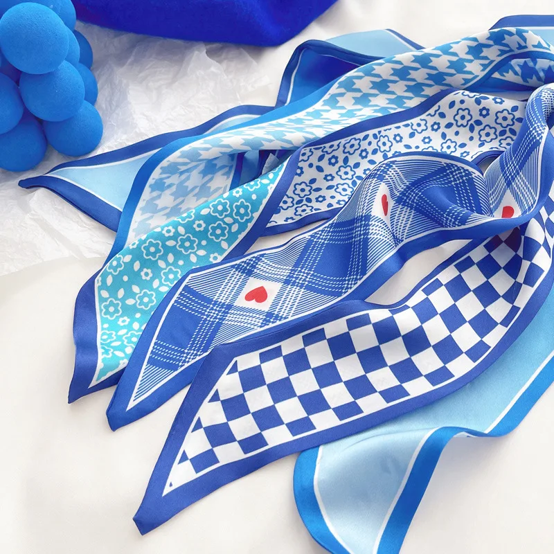 Klein blue silk scarf new chec - Silk Tie Striped incelemesi ve fiyatı