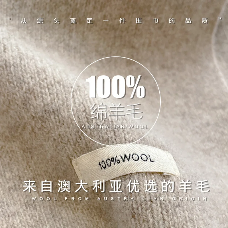 High Quality 100% Wool Scarf M - Muffler Men Wool incelemesi ve fiyatı