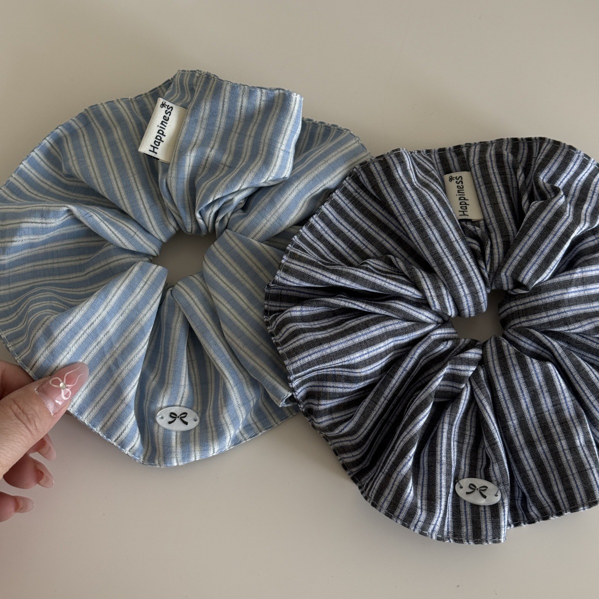 Korea Fashion Stripe Hair Rubb - Silk Tie Striped incelemesi ve fiyatı