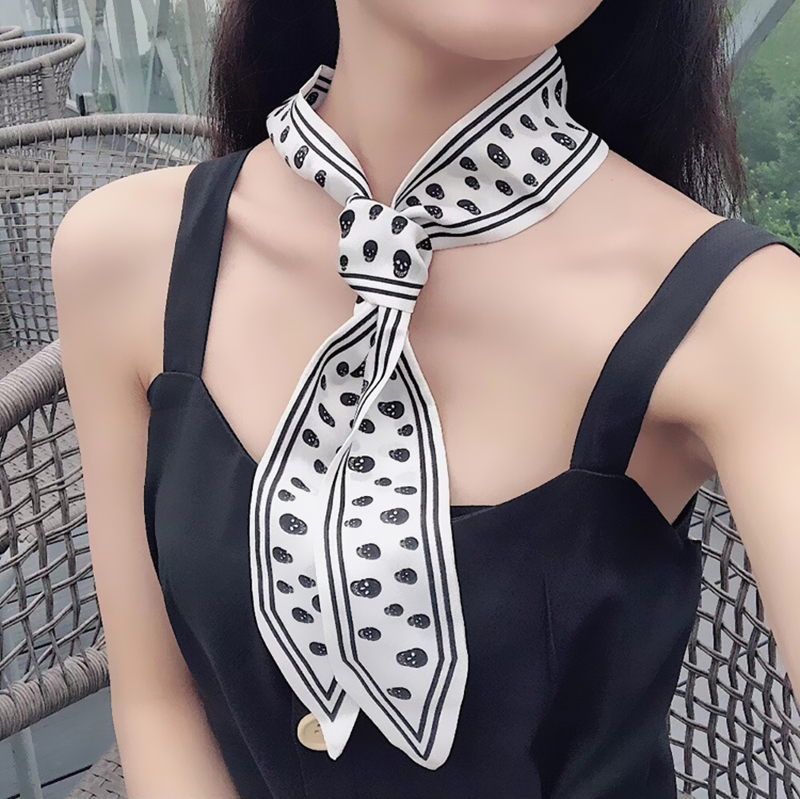 115cm Tied bag Handle silk sca - Silk Tie Striped incelemesi ve fiyatı
